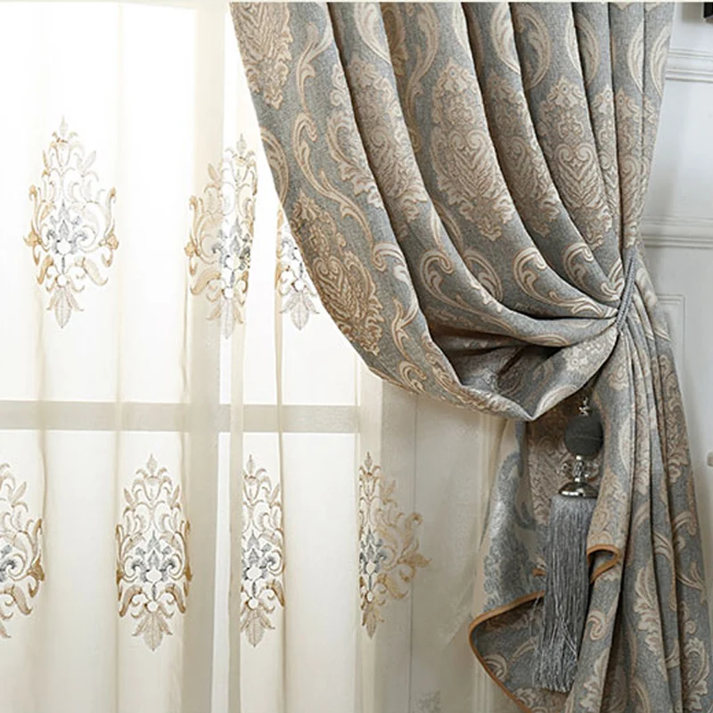 European Luxury Palace Embroidered Blackout Curtains For Living Room Bedroom Curtains Kitchen Window Drapes Cortinas Rideaux
European Luxury Palace Embroidered Blackout Curtains For Living Room Bedroom Curtains Kitchen Window Drapes Cortinas Rideaux
