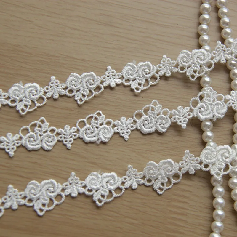 15yards/lot White Black Polyester Lace Hometexile Cloth Embellishments DIY Crafts Water Soluble Lace Trims
15yards/lot White Black Polyester Lace Hometexile Cloth Embellishments DIY Crafts Water Soluble Lace Trims