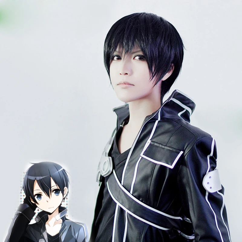 30cm Short black wig Sword Art Online Cosplay Wig Kazuto or Kirito Costume Play Wigs Halloween party Anime Game Hair
30cm Short black wig Sword Art Online Cosplay Wig Kazuto or Kirito Costume Play Wigs Halloween party Anime Game Hair
