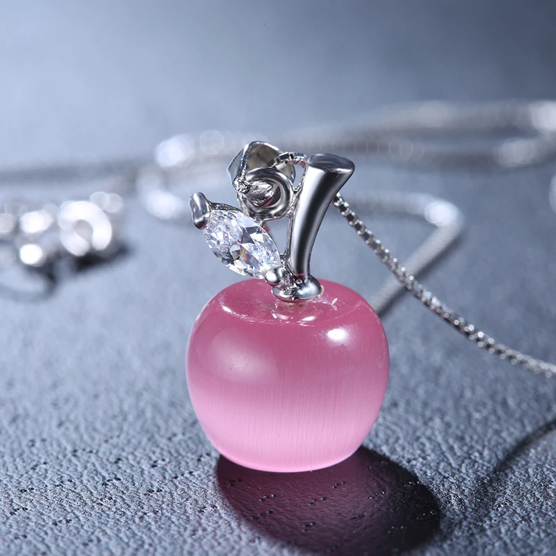Sinya Apple design Pendant charms necklace for womens girls lover with 18inch box chain in 925 sterling silver chrysoberyl
Sinya Apple design Pendant charms necklace for womens girls lover with 18inch box chain in 925 sterling silver chrysoberyl