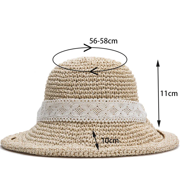 Fashion Women Lace Ribbon Bow Foldable Straw Hat Ladies Wide Brim Floppy Cap Summer Girls Travel Beach Boater Hats CP0262
Fashion Women Lace Ribbon Bow Foldable Straw Hat Ladies Wide Brim Floppy Cap Summer Girls Travel Beach Boater Hats CP0262