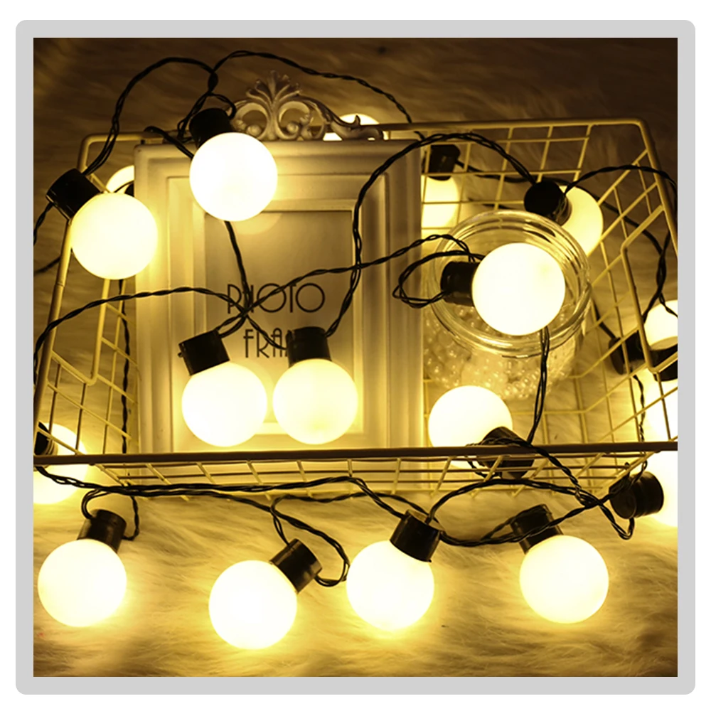 RGB LED Lighting Strings 5M Licht Snoer Tuin Fairy String Lights G40 20 LEDs Globe Bulb Outdoor Festoon Christmas New Year Decor
RGB LED Lighting Strings 5M Licht Snoer Tuin Fairy String Lights G40 20 LEDs Globe Bulb Outdoor Festoon Christmas New Year Decor