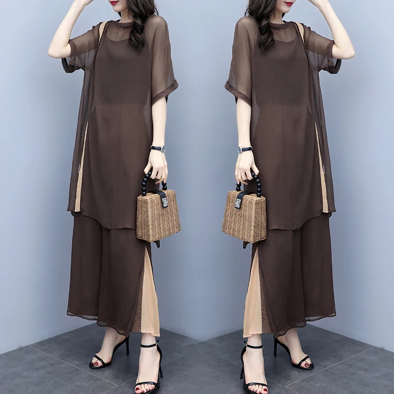 Elegant Split Women's Summer Suit Wide Leg Pants Pastel Ensemble Femme Deux Pieces Palazzo Pants Ol Conjunto Feminino Woman Suit
Elegant Split Women's Summer Suit Wide Leg Pants Pastel Ensemble Femme Deux Pieces Palazzo Pants Ol Conjunto Feminino Woman Suit