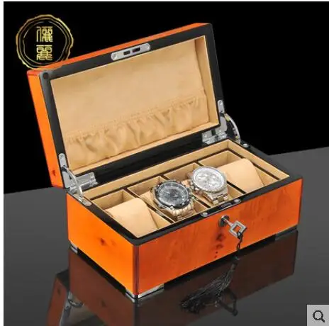 Luxurious 4slot wood watch boxes wood cases for watches watch display box for jewelry organizer SBH016
Luxurious 4slot wood watch boxes wood cases for watches watch display box for jewelry organizer SBH016