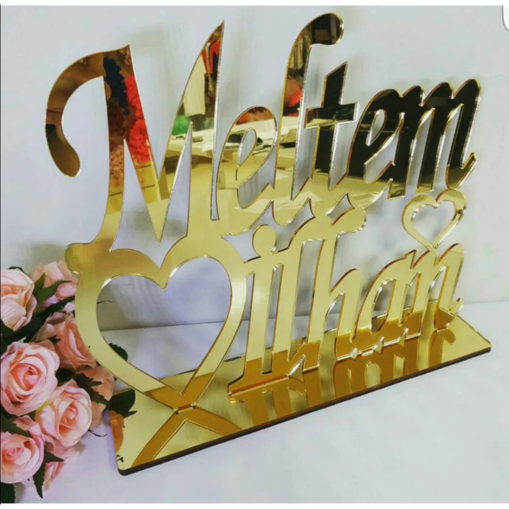 Custom Personalized Bride Groom Wedding Name Mirror TableShow Acrylic Heart Couples Table Decor Verlobungstablett Party Favors
Custom Personalized Bride Groom Wedding Name Mirror TableShow Acrylic Heart Couples Table Decor Verlobungstablett Party Favors