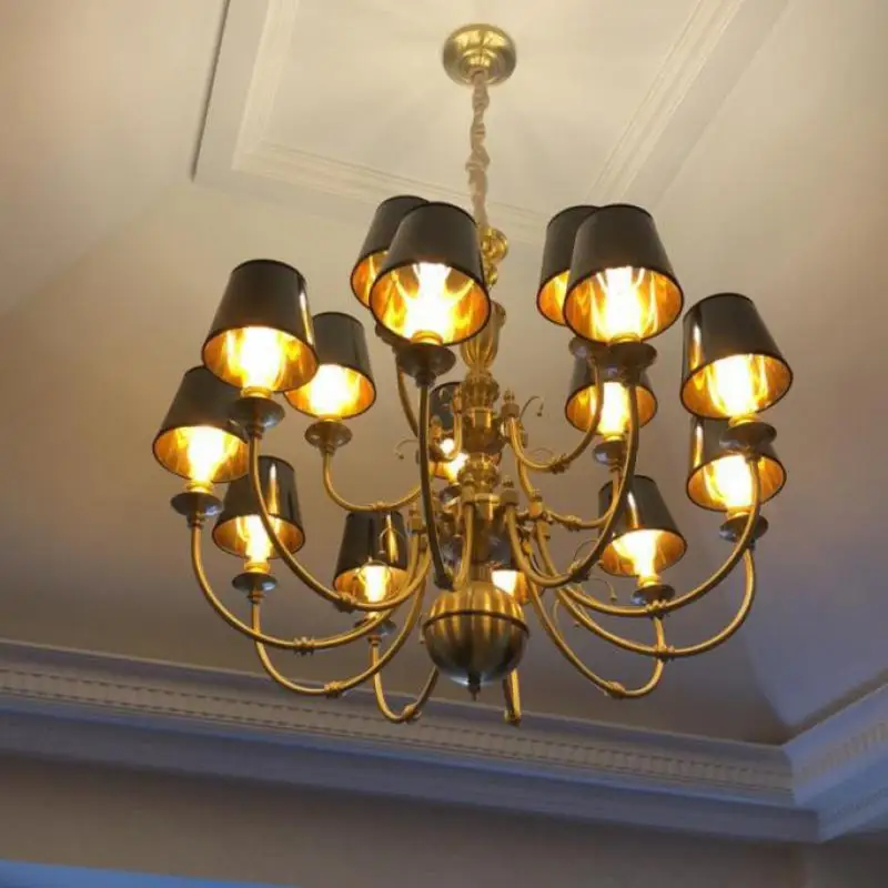 European Style Compound Building Large Chandelier Villa Living Room All Copper Chandeliers Middle Building Long Hanging Lamp
European Style Compound Building Large Chandelier Villa Living Room All Copper Chandeliers Middle Building Long Hanging Lamp
