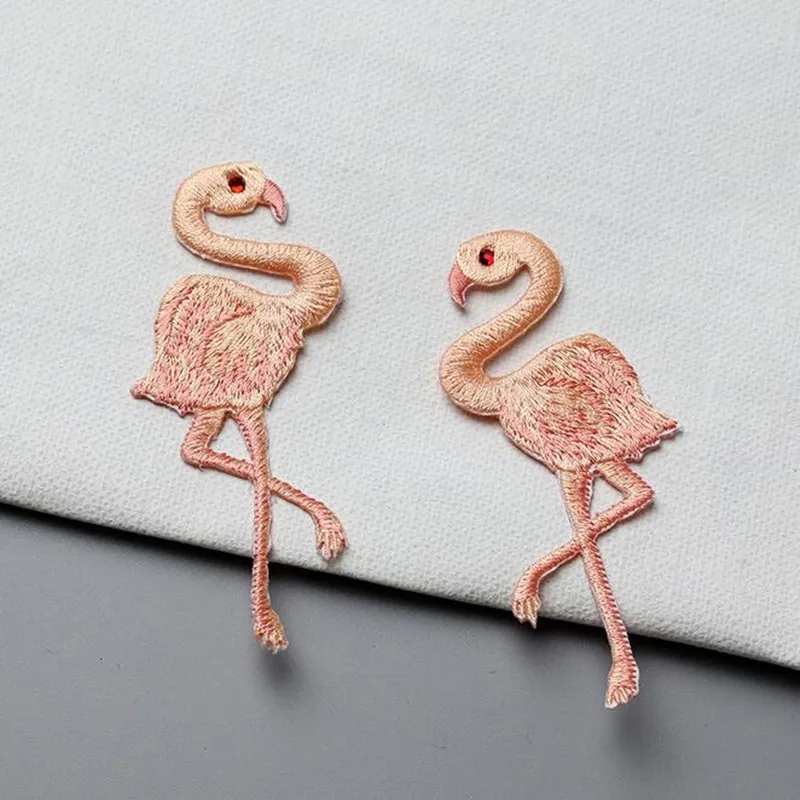 Hey Yonniex 1 Pair Small Flamingos Embroidered Iron-On Applications Patches Applique Stickers For Clothes Badges
Hey Yonniex 1 Pair Small Flamingos Embroidered Iron-On Applications Patches Applique Stickers For Clothes Badges