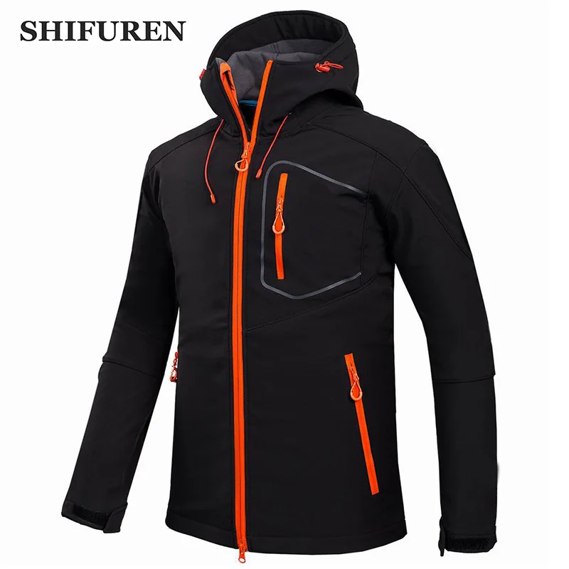 SHIFUREN Winter Men's Fleece Softshell Jacket Outdoor Sports Waterproof Windstopper Camping Hiking Jacket Warm Coat Hunt Clothes
SHIFUREN Winter Men's Fleece Softshell Jacket Outdoor Sports Waterproof Windstopper Camping Hiking Jacket Warm Coat Hunt Clothes