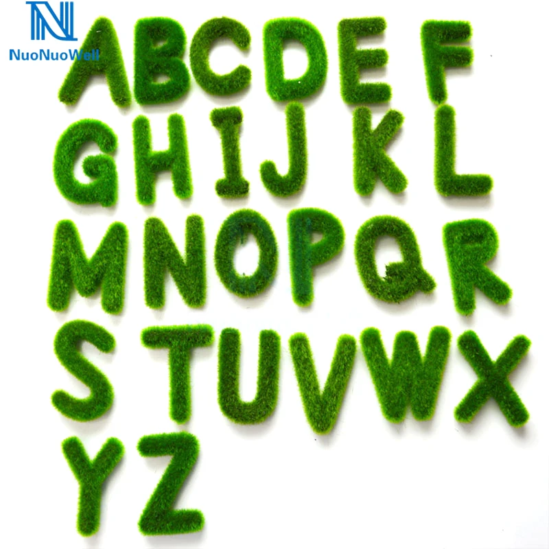 NuoNuoWell 26 English letters(A-Z) Christmas Party Decoration DIY LOGO Green Moss Character Cute Turf Alphabet Custom Made
NuoNuoWell 26 English letters(A-Z) Christmas Party Decoration DIY LOGO Green Moss Character Cute Turf Alphabet Custom Made