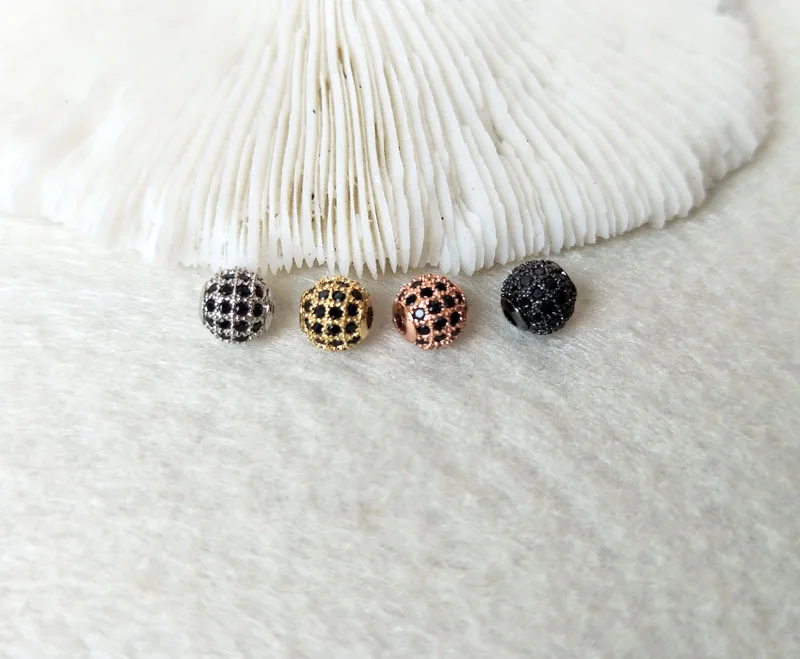 5 Pcs Micro pave black CZ zircon crystal Connector round Beads for DIY Making Bracelet necklace Jewelry Finding BD320
5 Pcs Micro pave black CZ zircon crystal Connector round Beads for DIY Making Bracelet necklace Jewelry Finding BD320