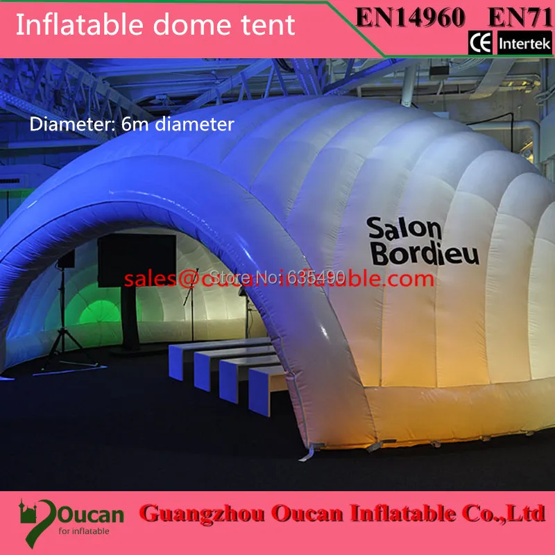 free shipping 6meters diameter inflatable PVC tent for event including one air blower
free shipping 6meters diameter inflatable PVC tent for event including one air blower