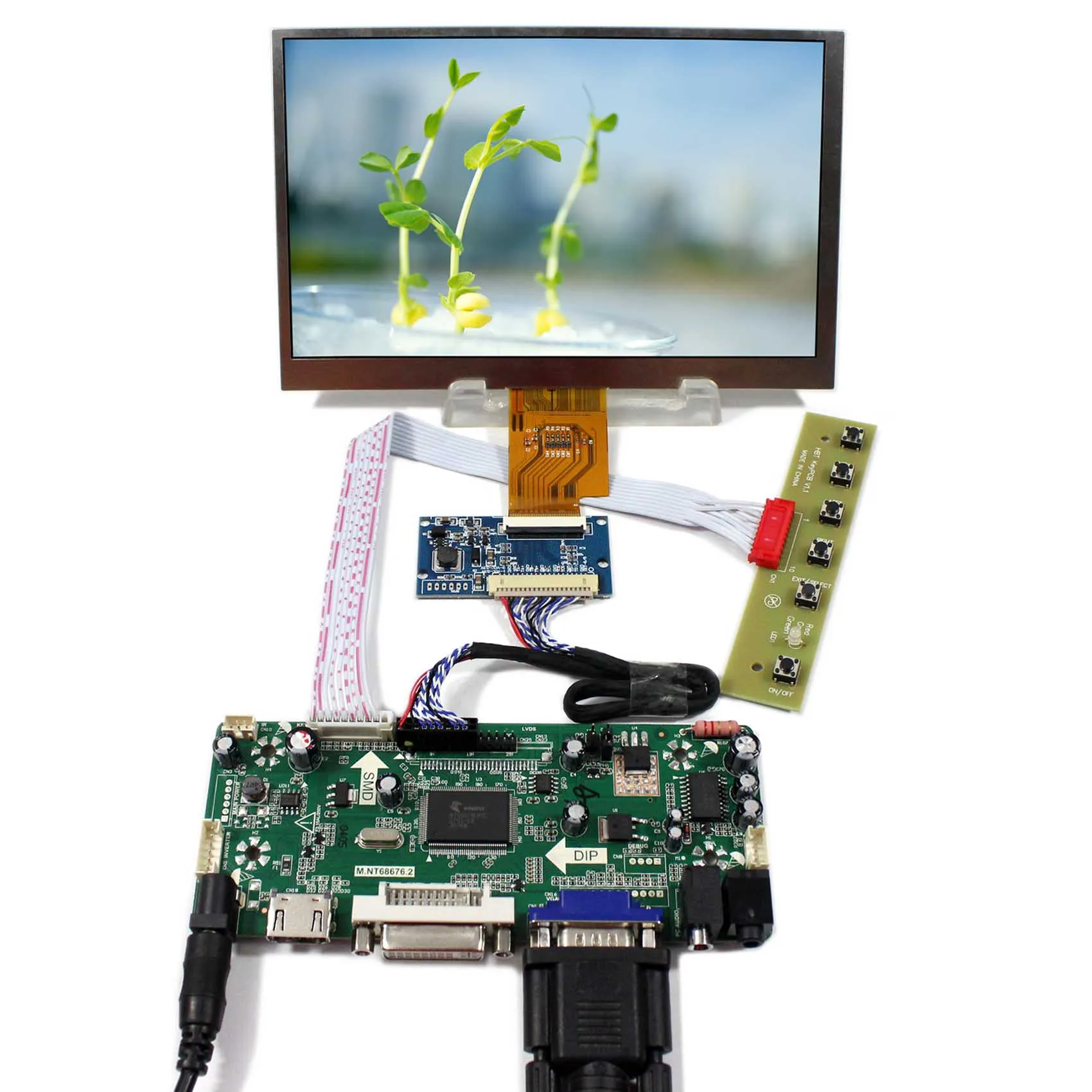 7 "AT070TNA2 7 дюймов 1024X600 ЖК-дисплей Экран HD MI VGA, HDMI, DVI ЖК-дисплей плата контроллера М. NT68676
7 "AT070TNA2 7 дюймов 1024X600 ЖК-дисплей Экран HD MI VGA, HDMI, DVI ЖК-дисплей плата контроллера М. NT68676