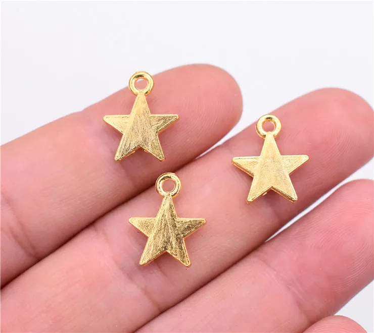 30pcs/lot 16x13mm Gold Color Plated Star Charms Pendant DIY Handmade Jewelry Accessories
30pcs/lot 16x13mm Gold Color Plated Star Charms Pendant DIY Handmade Jewelry Accessories