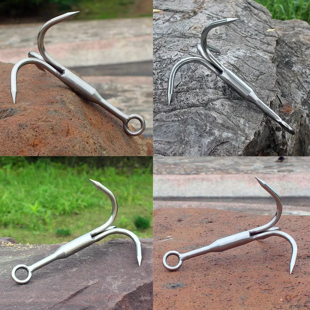 Stainless Steel Climbing Claw Mountaineering Hook Outdoor Survival Equipment Hiking Tools Size M and L
Stainless Steel Climbing Claw Mountaineering Hook Outdoor Survival Equipment Hiking Tools Size M and L