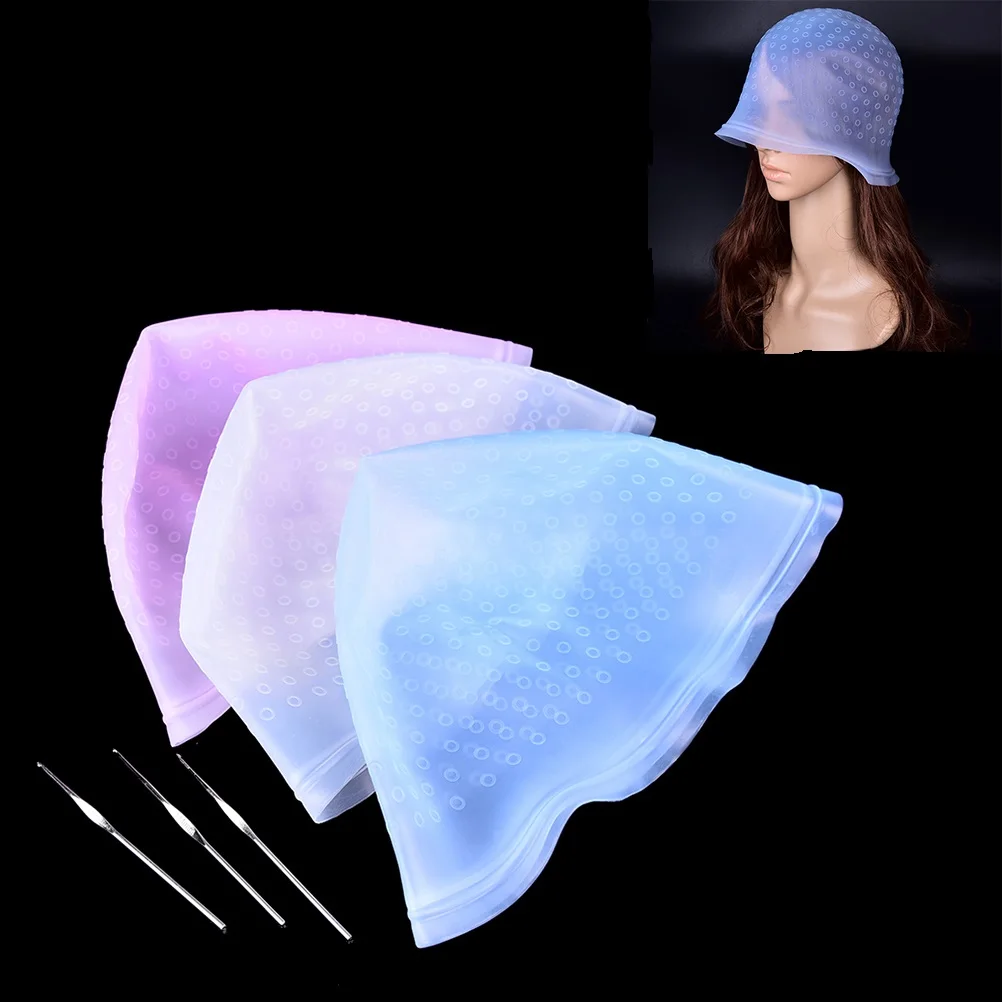 Pro Salon Dye Silicone Cap + Hook Hair Salon Color Coloring Highlighting Reusable Set Frosting Tipping Dyeing Color Tools
Pro Salon Dye Silicone Cap + Hook Hair Salon Color Coloring Highlighting Reusable Set Frosting Tipping Dyeing Color Tools