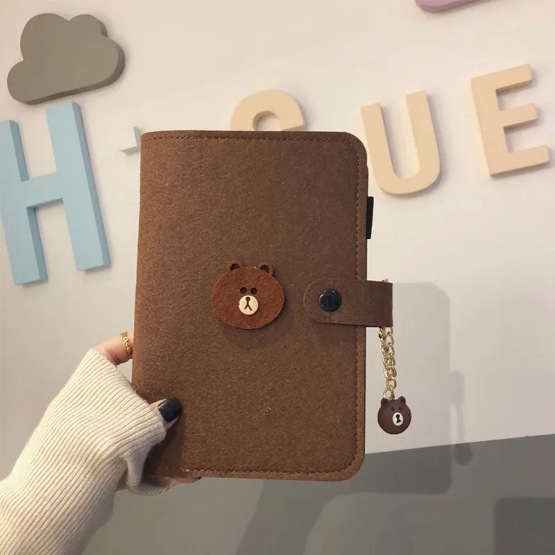 Korea Cute Wool felt Notebook A6 Loose-leaf Spiral Planner Diary agenda organizer Gift For boy girl School Supplies
Korea Cute Wool felt Notebook A6 Loose-leaf Spiral Planner Diary agenda organizer Gift For boy girl School Supplies