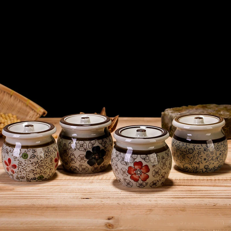 Useber Japanese Underglaze Color Ceramic Seasoning Pots Creative Hand Painted Salt Suger Cans Antique Green Glaze To Send Spoon
Useber Japanese Underglaze Color Ceramic Seasoning Pots Creative Hand Painted Salt Suger Cans Antique Green Glaze To Send Spoon