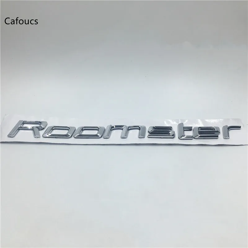 Cafoucs для Skoda Roomster буквы эмблема значок Логотип задний багажник багажника Наклейка