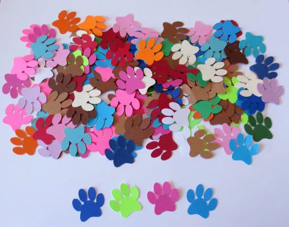 Multicolored Paw Print Confetti wedding birthday bridal baby shower party Table decor scrapbooking Confettis
Multicolored Paw Print Confetti wedding birthday bridal baby shower party Table decor scrapbooking Confettis