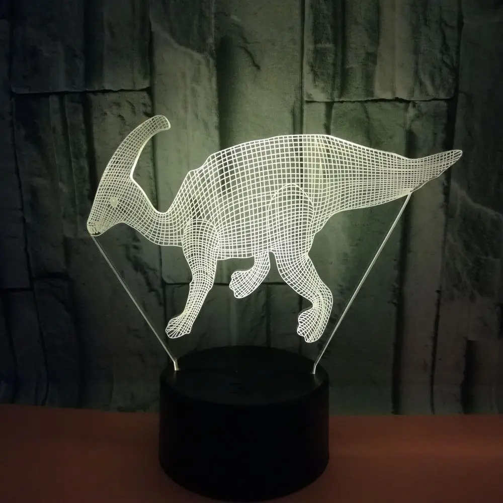 3D LED USB Dinosaur Multicolor Lamp Bedroom Night Light Kid's Gifts Lighting Cable Children Home Party Decorative Living
3D LED USB Dinosaur Multicolor Lamp Bedroom Night Light Kid's Gifts Lighting Cable Children Home Party Decorative Living