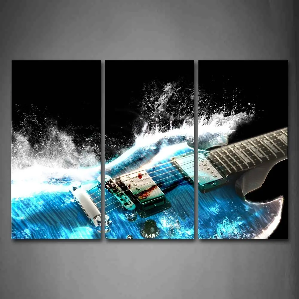 HD Printed Modern Paintings On Canvas 3 Pieces Blue Guitar Modular Picture Wall Art Home Decoration Posters Frame Living Room
HD Printed Modern Paintings On Canvas 3 Pieces Blue Guitar Modular Picture Wall Art Home Decoration Posters Frame Living Room