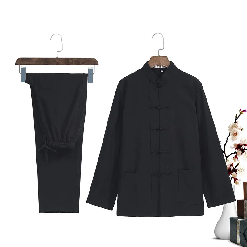 Chinese Style Men Cotton Shirt&Pants Tai Chi Tang Suit Mandarin Collar Traditional Kung Fu Set Male Casual Clothes 3XL 4XL
Chinese Style Men Cotton Shirt&Pants Tai Chi Tang Suit Mandarin Collar Traditional Kung Fu Set Male Casual Clothes 3XL 4XL