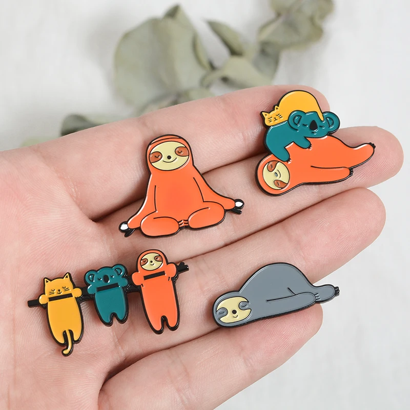 Sleepy Sloths Koala Cat Cute Animals Party Pins Lapel pins Enamel Badges Brooches Gift for Sloth Lover Koala Lover
Sleepy Sloths Koala Cat Cute Animals Party Pins Lapel pins Enamel Badges Brooches Gift for Sloth Lover Koala Lover