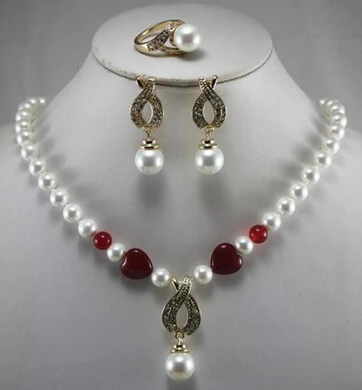 Jewelry 001392 Variety of beautiful fresh water Pearl Necklace sets earrings + rings + 18''AAA
Jewelry 001392 Variety of beautiful fresh water Pearl Necklace sets earrings + rings + 18''AAA