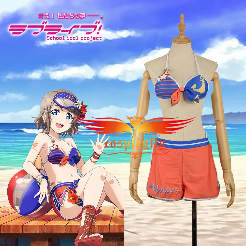 W1070 LoveLive! SunShine! Aqours Watanabe You Awakening сексуальный бикини купальник купальный костюм для