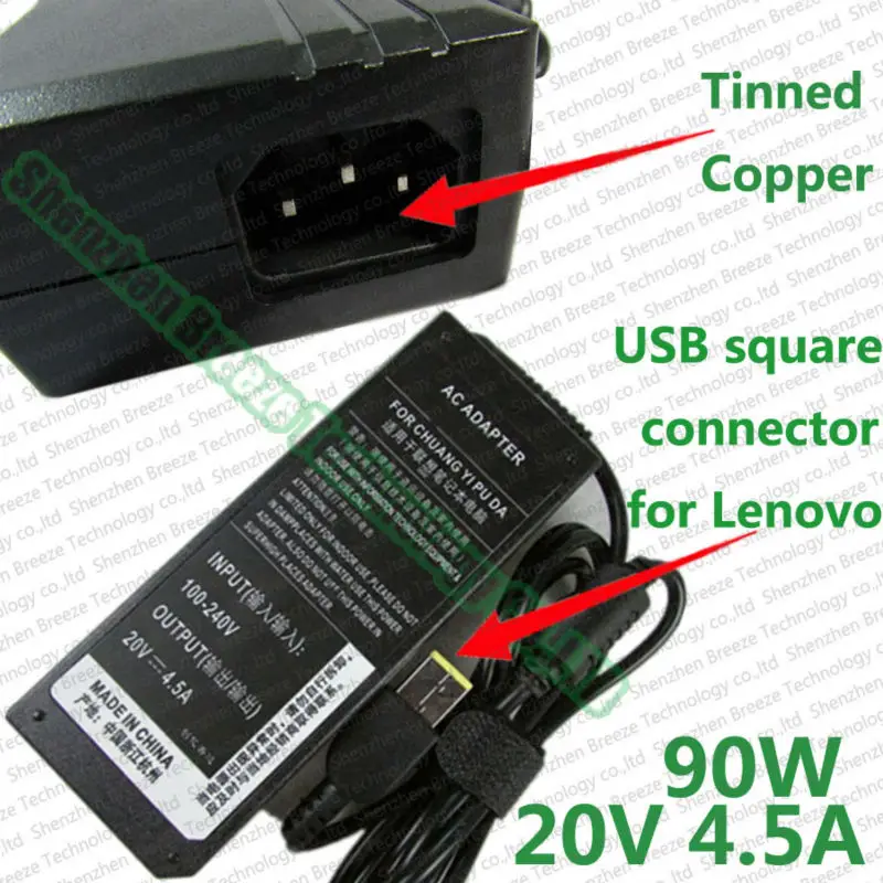 Зарядное устройство для ноутбука Lenovo с квадратным коннектором USB, 4,5 А, 90 Вт, 20 в
Зарядное устройство для ноутбука Lenovo с квадратным коннектором USB, 4,5 А, 90 Вт, 20 в
