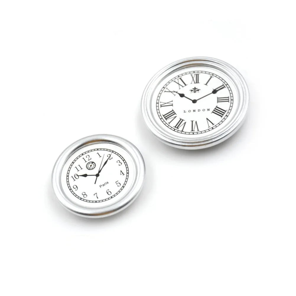 2Pcs/set high quality Living Room Doll House Miniature Toy A Silver Wall C lock Diameter 3.1cm /3.8cm
2Pcs/set high quality Living Room Doll House Miniature Toy A Silver Wall C lock Diameter 3.1cm /3.8cm