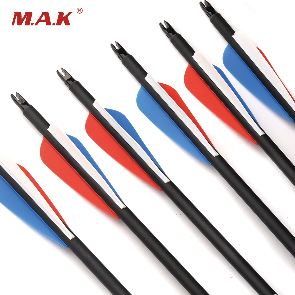 30 Inches 6/12/24pcs Spine 500 Carbon Arrowx Red Blue White Feather 7.8mm Replaceable Tip for Compound Bow Archery Shooting
30 Inches 6/12/24pcs Spine 500 Carbon Arrowx Red Blue White Feather 7.8mm Replaceable Tip for Compound Bow Archery Shooting