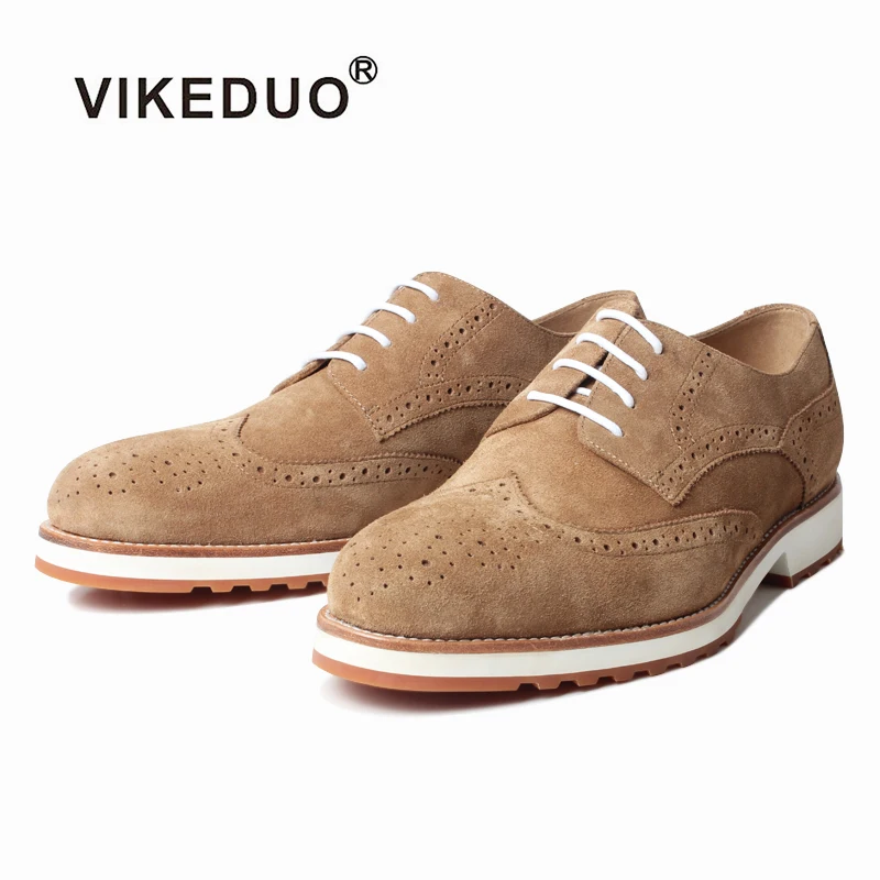 VIKEDUO Full Brogues Men Dress Shoes Genuine Suede Skin Driving Footwear Plain Wedding Office Mens Shoes Casual Zapato de Hombre
VIKEDUO Full Brogues Men Dress Shoes Genuine Suede Skin Driving Footwear Plain Wedding Office Mens Shoes Casual Zapato de Hombre