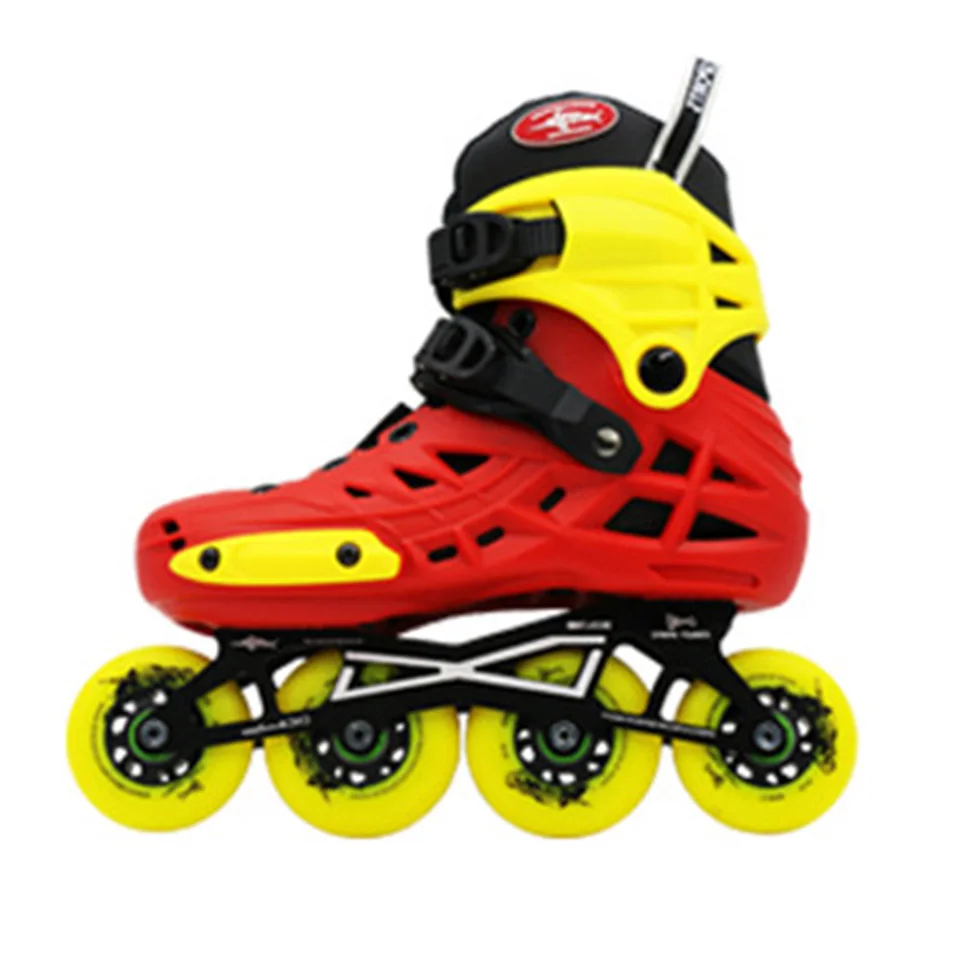 Japy Advanced Children Roller Skates Adjustable Shoes 2*72mm 2*76mm Mini tank Changeable Slalom Speed Patines Free Skating F044 | Спорт и