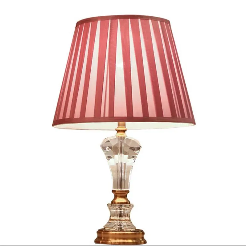 Modern Simple Pink Crystal Fabric Led E27 Table Lamp for Children's Room BedRoom Living Room H 52cm 1548
Modern Simple Pink Crystal Fabric Led E27 Table Lamp for Children's Room BedRoom Living Room H 52cm 1548