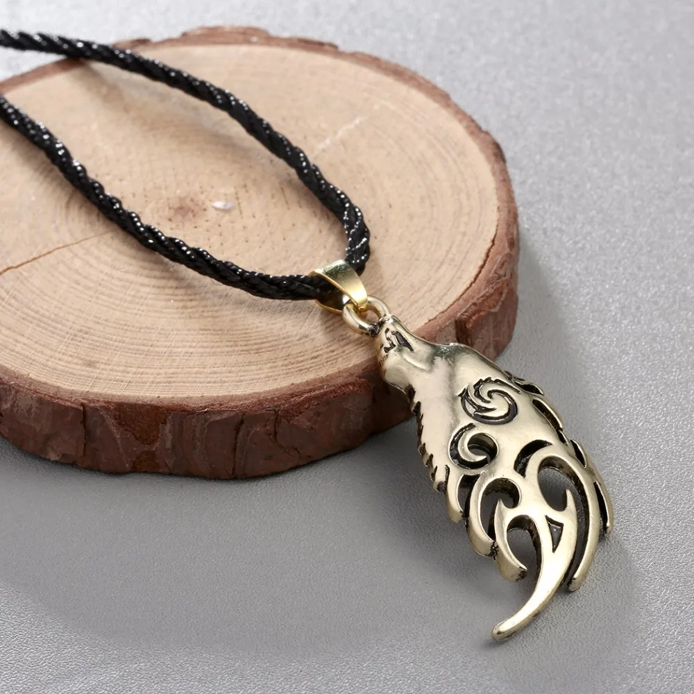 CHENGXUN мужское ожерелье Valknut Vikings Amulet с головой Северного волка оригинальное