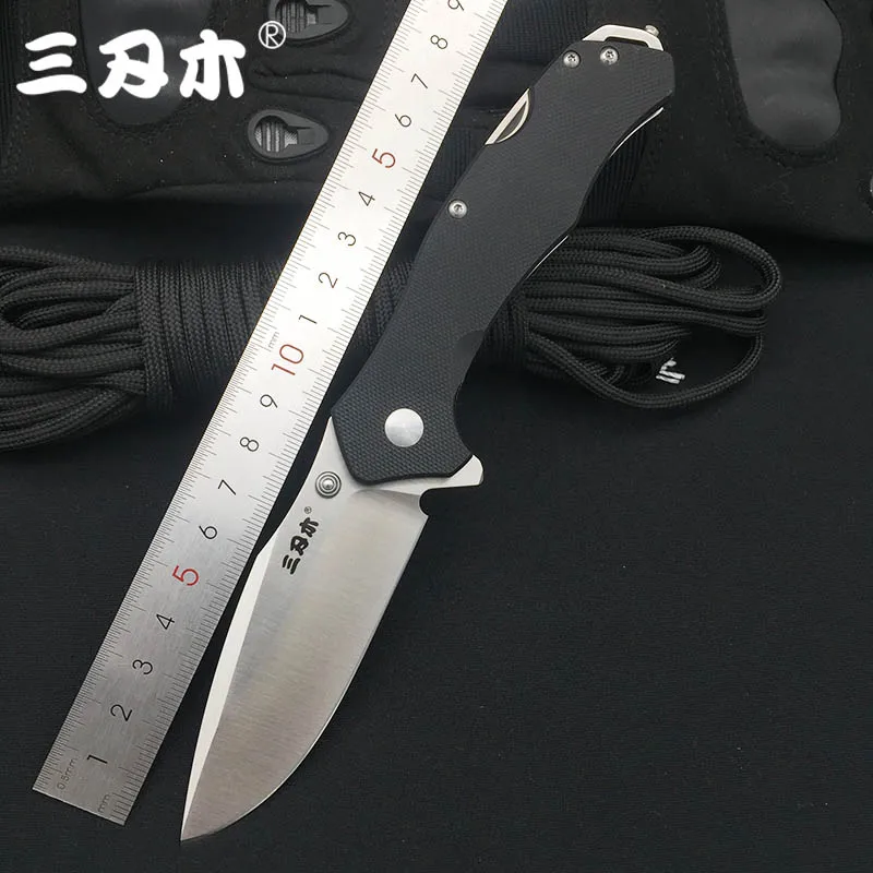 Складной нож Sanrenmu 9018 12C27 с лезвием, Ручка G10 для охоты, кемпинга, выживания, Универсальный Карманный подарок для повседневного использования
Складной нож Sanrenmu 9018 12C27 с лезвием, Ручка G10 для охоты, кемпинга, выживания, Универсальный Карманный подарок для повседневного использования