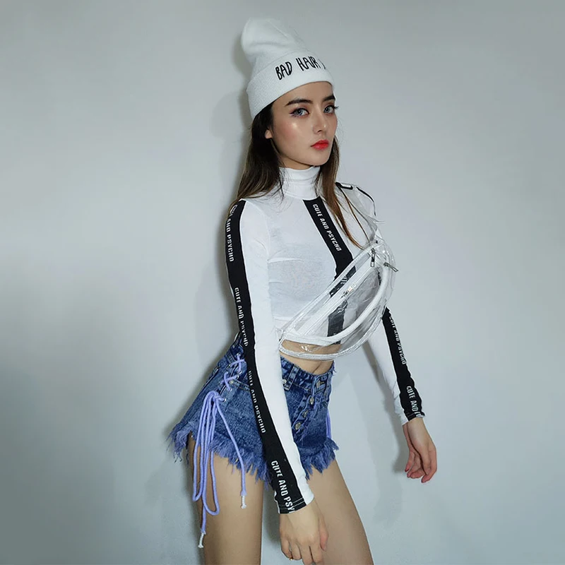 Jazz Dance Costumes White Tops Denim Shorts Stage Clothes For Female Singers Adults Hip Hop Clothing Performance Wear DNV11367
Jazz Dance Costumes White Tops Denim Shorts Stage Clothes For Female Singers Adults Hip Hop Clothing Performance Wear DNV11367