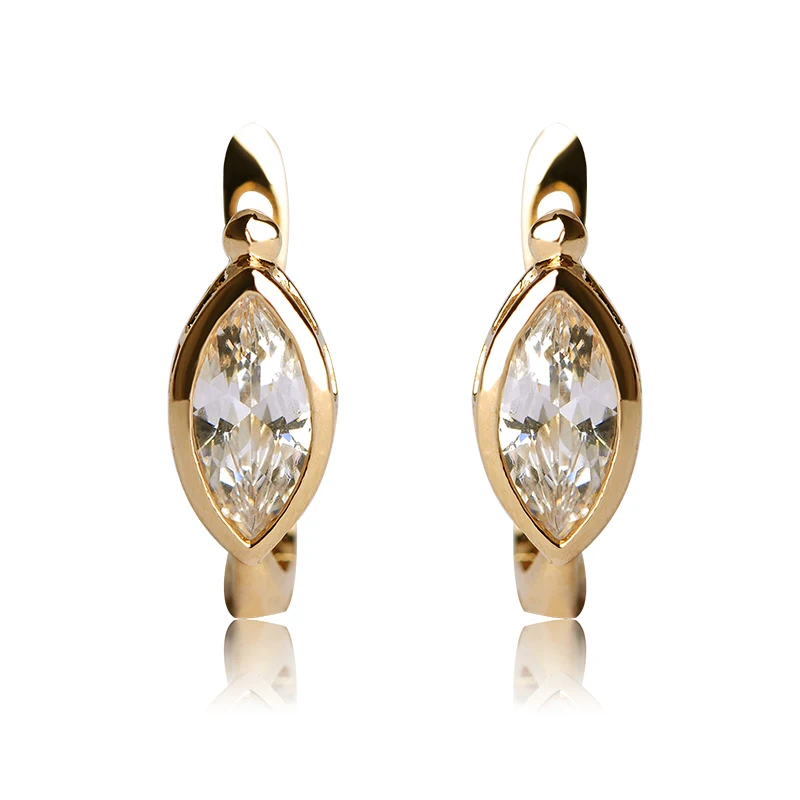 FUNMOR Classic Copper Earring Gold Color Oval Cubic Zirconia Stud Earrings For Women Girls Anniversary Party Ear Jewelry Brincos
FUNMOR Classic Copper Earring Gold Color Oval Cubic Zirconia Stud Earrings For Women Girls Anniversary Party Ear Jewelry Brincos