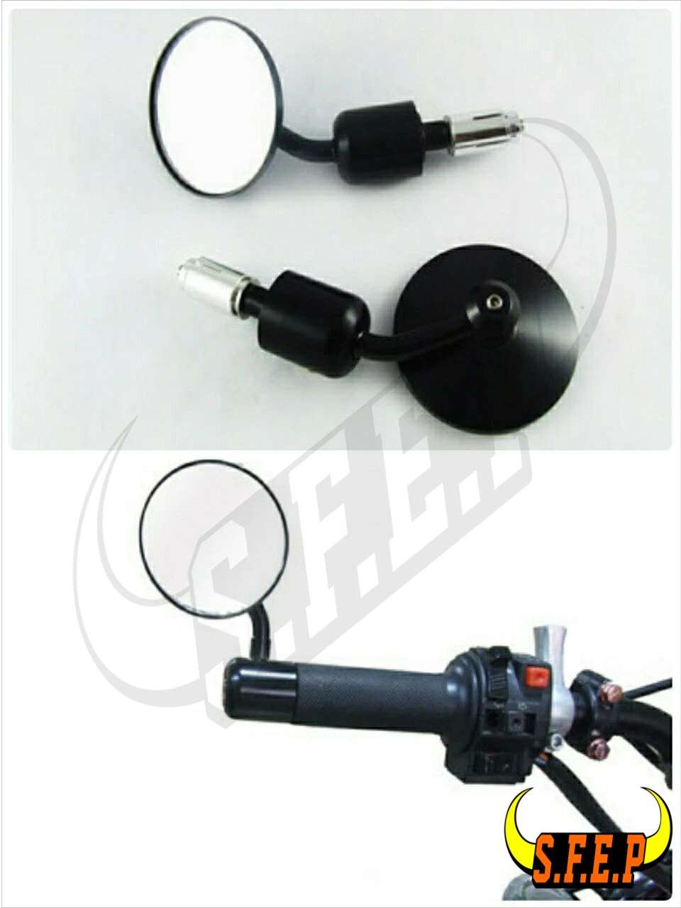 Modena Aluminum Handle Bar End Mirrors For Kawasaki Honda Yamaha BMW Suzuki Ducati KTM Aprilia Triumph Black
Modena Aluminum Handle Bar End Mirrors For Kawasaki Honda Yamaha BMW Suzuki Ducati KTM Aprilia Triumph Black