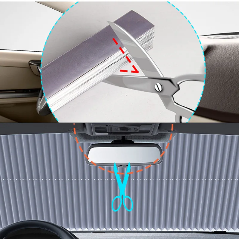 2019 Car Retractable Curtain UV Protection Aluminum Foil Front Windshield Visor Shade CSL88
2019 Car Retractable Curtain UV Protection Aluminum Foil Front Windshield Visor Shade CSL88