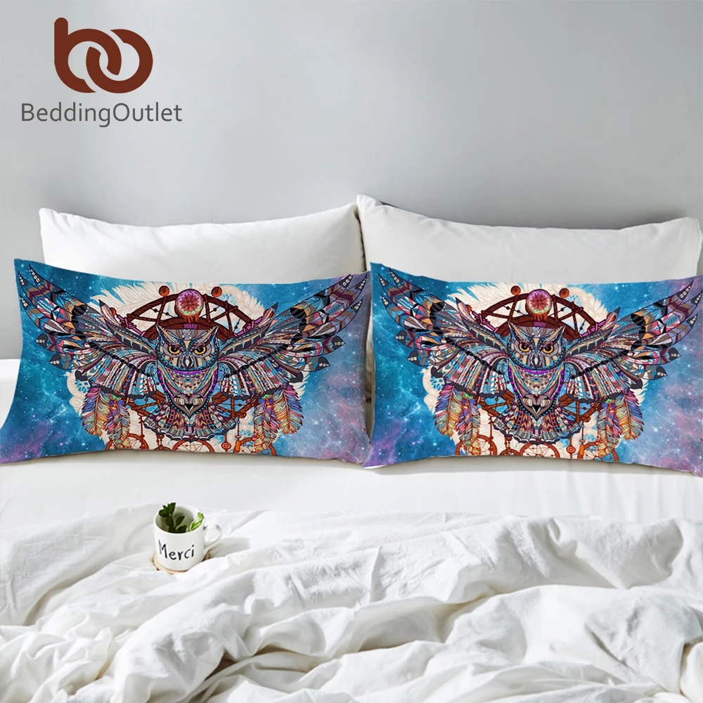 BeddingOutlet Owl Pillow Case Dream Catcher Printed Pillowcase Watercolor Bohemian Galaxy Decorative Pillow Covers 50x75cm
BeddingOutlet Owl Pillow Case Dream Catcher Printed Pillowcase Watercolor Bohemian Galaxy Decorative Pillow Covers 50x75cm