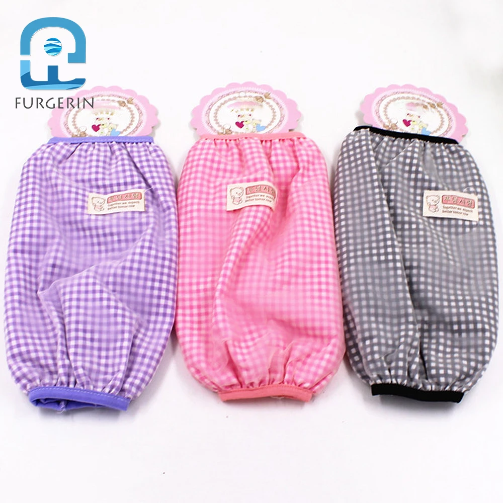 FURGERIN Oversleeve waterproof Dirt proof Checks Oversleeves аксессуары для дома кухня oversleeves двухслойный