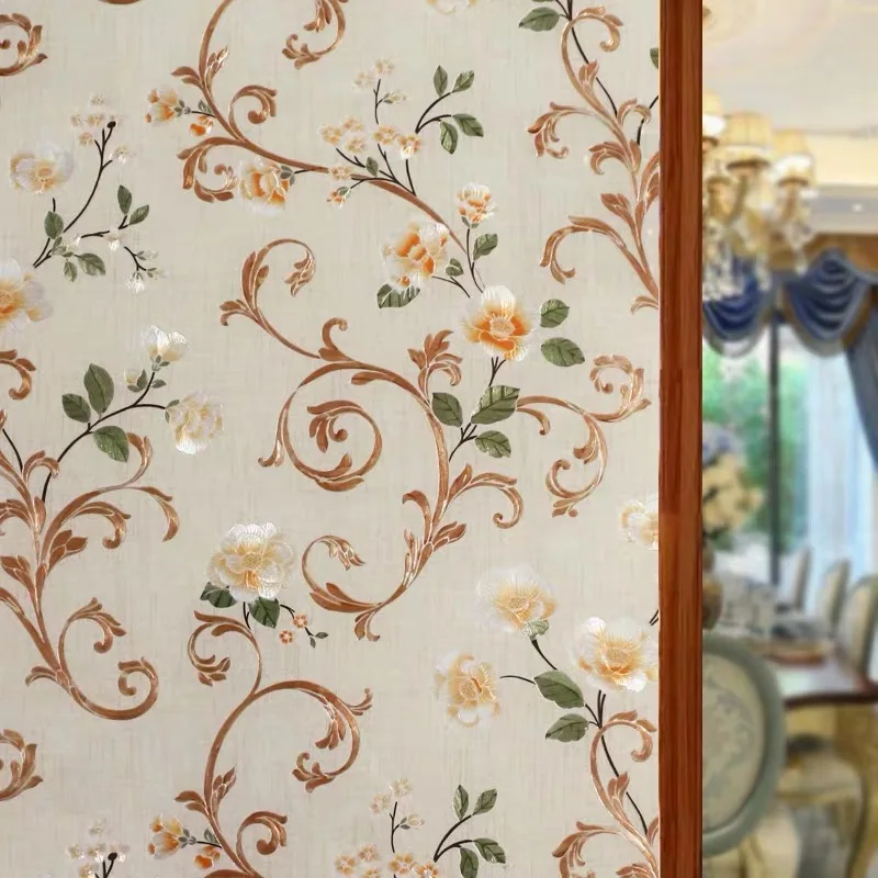 60*200cm Window Film 3D embossing peony Glass Sticker Stained Privacy Static Self-Adhesive Home decorative film on the glass
60*200cm Window Film 3D embossing peony Glass Sticker Stained Privacy Static Self-Adhesive Home decorative film on the glass