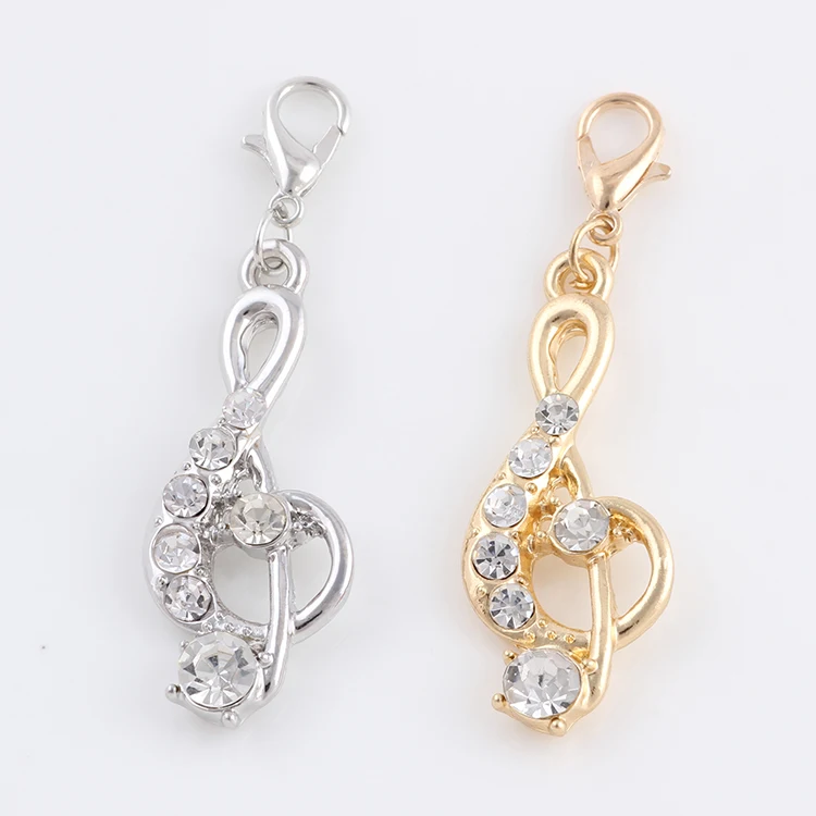 15*38mm Silver Plated Crystal Music Charms Pendants For Bracelet Necklace Jewelry Making Accessories DIY
15*38mm Silver Plated Crystal Music Charms Pendants For Bracelet Necklace Jewelry Making Accessories DIY