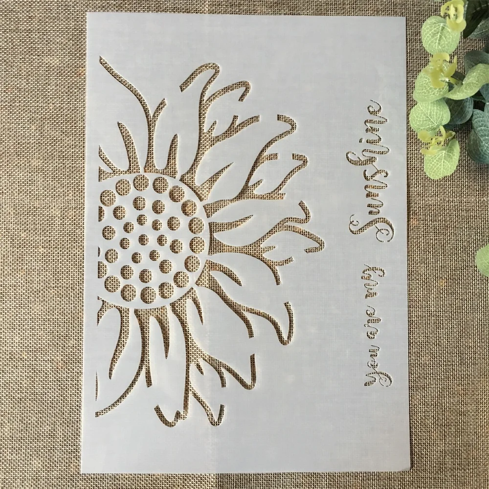 29*21cm Half Sunflower DIY Layering Stencils Wall Painting Scrapbook Coloring Embossing Album Decorative Paper Card Template
29*21cm Half Sunflower DIY Layering Stencils Wall Painting Scrapbook Coloring Embossing Album Decorative Paper Card Template