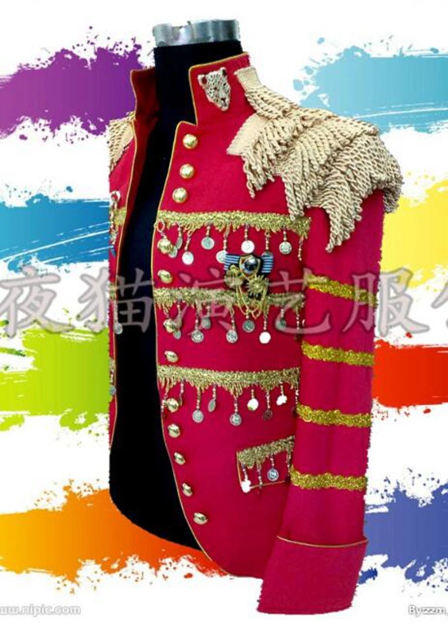 Man han edition of the new fashion boutique personality anchor bar singer stage costumes dance suit jacket / XS-3XL | Тематическая