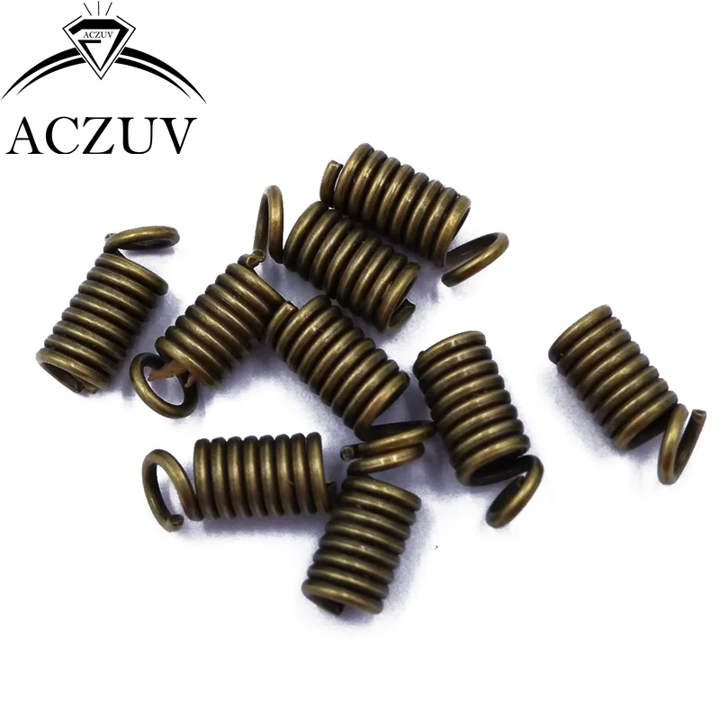 1000pcs Antique Bronze Spring Crimp Fastener Clasps Clips End Caps for Leather Cord 1mm 2mm 3mm 4mm 5mm Jewelry Findings SCE005
1000pcs Antique Bronze Spring Crimp Fastener Clasps Clips End Caps for Leather Cord 1mm 2mm 3mm 4mm 5mm Jewelry Findings SCE005