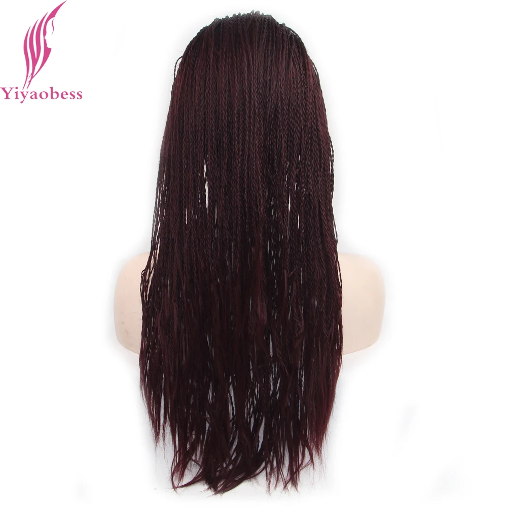 Yiyaobess Micro Braided Lace Front Wigs For Black Women Heat Resistant Synthetic Medium Length Auburn Brown Wig Two Models
Yiyaobess Micro Braided Lace Front Wigs For Black Women Heat Resistant Synthetic Medium Length Auburn Brown Wig Two Models