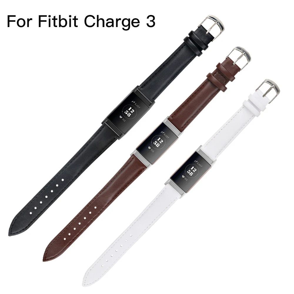 Сменный Браслет из натуральной кожи для Fitbit Charge 3 SE фитнес-трекер мужчин и женщин |
